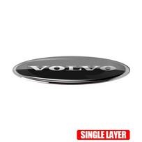 For Volvo Rdesign S40 S60 S80 S90 V40 V50 V60 V70 V90 V80 XC40 Car Body Trunk Oval Badge Cover Sticker Accessories Auto Styling black