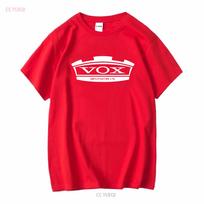 VOX AMPLIFICATION LTD Crown Logo Licensed Guitar T Shirt XL NV Pre owned long or short sleeves vintage Washed Breathable S red