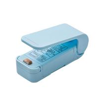 Mini šilumos maišelio pakavimo sandariklis Nešiojamų plastikinių maišelių spaustukų sandarinimo mašina Maisto saugojimo sandariklis Užkandžių sandarinimo virtuvės prietaisai mėlyna
