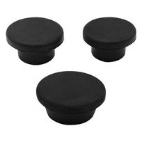 3Pcs Fit For 2007-2018 Jeep Wrangler JK JL Car Tailgate Plugs Set Black Rubber black