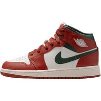 Air Jordan 1 Mid GS Redstone Midnight Green Vaikams Sportbačiai Sail Pure-Platinum DQ8423-105 39 gray