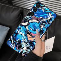 Case for Samsung Galaxy A13 A20 A12 A16 A40 A06 A04 A05 A17 A50 A70 A15 Funda Phone Cover Cute Pikachu Pokemon Galaxy A03 blue