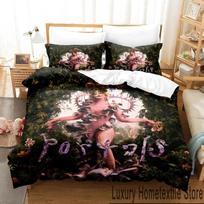 Portals Melanie Martinez 3D Print Bedding Set Twin Queen King Size Duvet Cover Pillowcase for Boys Girls Adults 70x133cm 2pcs black