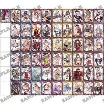 54PCS/set Anime Azur Lane Poker Game Toys Hobbies Hobby Collectibles Commemorative Edition Game Collection Cards white
