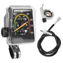 Dviračio mechaninis odometras Dviračio spidometras Kompiuteris Kalnų dviračio Stalas Atsparus vandeniui Mechaninis odometras black