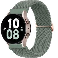 20mm/22mm Band For Samsung Galaxy Watch 7/4/6/5 pro/6 Classic/gear s3/active 2 Braided Solo loop bracelet Huawei GT 2e 3 4 Strap 20mm watch strap pušies žalios spalvos