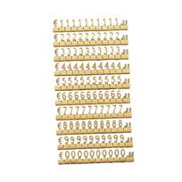 Cube price display tags, small price marker labels, jewelry tags for watch shop, auksinė