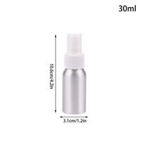 30/50/100/120/150/250/500 ml Tuščias Aliuminio Purškiamas Buteliukas Kosmetinis Buteliukas Mini Metaliniai Purkštuvai Kelioninio Dydžio Kosmetikai 30ml balta