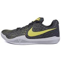 Nike Mamba Instinct EP Kobe Round Toe Comfortable Fabric Shock Absorption Slip Resistant Wear Resistant Low Top Basketball Shoes 884445-003 40 black