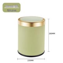 2024 Luxury High-Capacity Trash Can with Lid for Bathroom, Living Room, and Kitchen