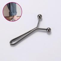 4Pcs Invisible Waist Tightening Clip, Adjustable Metal Jean Button, Pants Waist Reducer Clothing Fastener, Fashion Accessories gray