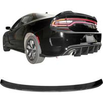 Galinio bagažinės spoilerio sparnas, suderinamas su 20152025 Dodge Charger, bagažinės spoilerio sparno lūpa, ABS, blizgus juodas, V3 stiliaus, pagerintai aerodinamikai United States gray