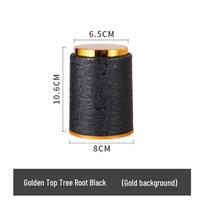 Dice Shaker - Gold Leather with Dice Set for Bar and KTV black