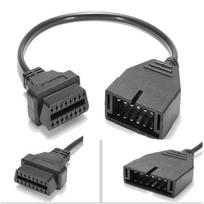 Gm 12 kontaktų į Obdi Obdii 16 kontaktų jungties adapteris Automobilio variklio diagnostikos įrankio kabelis juoda