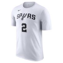 Nike NBA San Antonio Spurs Number 2 Crew Neck Pullover T-Shirt Men tops DR6397-103 XL white