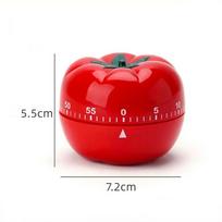 Tomato Timer Electronic Kitchen Timer Reminder Pomodoro Mechanical Countdown Alarm Kitchen Cooking Tool Game Timer Timer Clock red