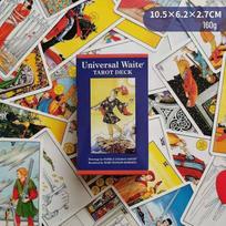 Rider-Waite Tarot Kortos: 78 Klasikinės karšto štampavimo plastikinės kortelės stalo žaidimams yellow