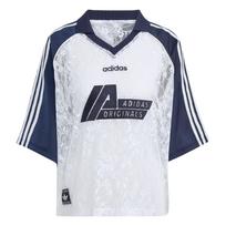Adidas Originals LACE Futbolo marškinėliai moteriški Balti/Tamsiai mėlyni KD2275 M indigo