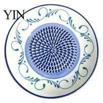 Easy Clean Ginger Garlic Mill Ceramic Grinding Disc, Sharp Teeth Grater, Non Stick Grating Plate to Manual Grater for Mashed Vegetables Fruits J