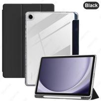 Case for Samsung Galaxy Tab A11 Plus / Tab A9 Plus 11 inch, with Pencil Holder, Clear Acrylic Back Cover, with Pencil Holder juoda