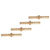 4 pcs 4--4mm Brass Fitting Hose Barb Tail Reducer Reducing Plug Connector