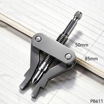 Universal Broken Pipe Extractor Faucet Valve Stuck Insert Remover Hex Shank Drill Powered Plumbing Repair Tool Heavy Duty Kit gray