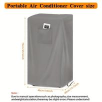 Waterproof Portable Air Conditioner Cover Dustproof Oxford Cloth Air Conditioning Cover With Drawstring Windproof pilka