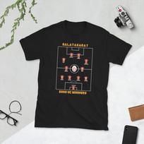 Galatasaray futbolo čempionai nugalėtojai UEFA taurė 2000 Unisex marškinėliai S black