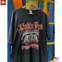 Vintažinis Vintažinis 2004 m. Linkin Park Projekt Revolution Tour Marškinėliai Vyrams Moterims Unisex T-shirt XL black