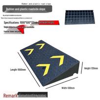 Rubber Curb and Threshold Ramp black
