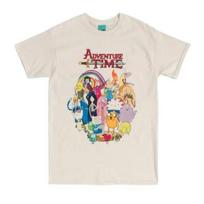 Adventure Time Unisex Adult Characters T-Shirt XXXXXL įvairiaspalvis