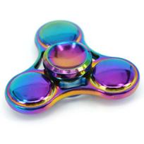 Rainbow Fidget Spinner Toys Metal Ufo Small Handheld Finger Spinners Gift For Kids Adults Spinning Top Focus Desk Fingertip blue