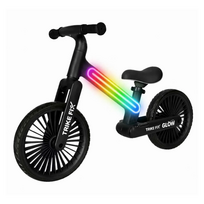 Balansinis dviratukas Trike Fix Glow su LED apšvietimu, juodas