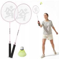 Badmintono rinkinys HyperMotion HYP116 BDM SET2 PINK, 2 raketės ir plunksniukas