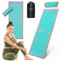 Akupresūros kilimėlis su pagalve ir dėklu HyperMotion HYP36 ACU MAT MINT, 3 viename, 130 cm