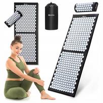 Akupresūros kilimėlis HyperMotion HYP34 ACU MAT WHITE su pagalvėle ir dėklu
