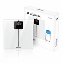 Automatinės elektroninės svarstyklės Wozinsky WIWL-180 su LED ekranu, BMI ir 300 × 300 × 22 mm