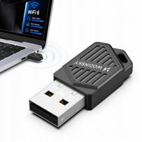 Wozinsky Wi-Fi 6 ir Bluetooth 5.4 adapteris su USB 2.0, 38,5 × 16 × 8 mm