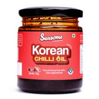 Sausome Korean Chilli Oil | Spicy Korean-Style Chili Oil with Chilli Powder, Green Chilli, Onion Powder & Gochujang Flavour | Perfect for Noodles