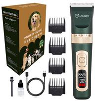 Rechargeable Pet Grooming Clippers: Electric Hair Trimmer for Cats and Dogs. Chinese Packaging brown