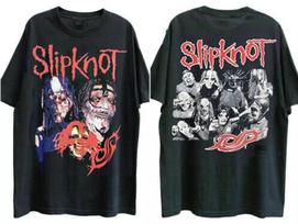 Slipknot Band Shirt Slipknot Black 2 Side Unisex Cotton Tshirt All Sizes S5XL Unisex T-Shirt S įvairiaspalvis