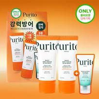 Purito Seoul Daily Soft Touch Sunscreen 60ml Double Pack (+Cleanser 30ml) beige