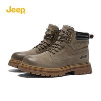 JEEP Men's Outdoor Martin Boots 39 chaki