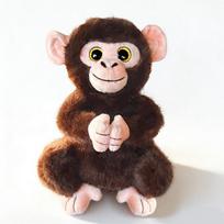 27cm Buddha Hand Monkey Plush Toy Simulation Big Eyed Sparkling Eyes Monkey Doll Stuffed Animal Doll Birthday Gift 27cm kava