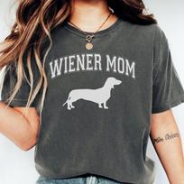 Dachshund Mom Shirt: Comfort Colors Doxie Tee, Wiener Dog Lover Gift 4XL white
