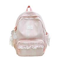 Dual-shoulder Bag for School Commuting, Large Capacity Schoolbag, Casual Large Capacity Travel Backpack small mėlyna