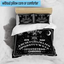 Ouija Board Spirit 3pcs Bedding,Including 1pc Duvet Cover And 2pcs Pillowcases Perfect for Christmas,Ideal for Bedroom, Dormitory 135cm*200cm