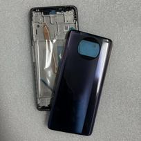 Full Housing Case For Xiaomi Poco X3 Pro M2102J20SG Middle Frame CoverBattery Back Cover Rear  Cover Repair Parts mėlyna