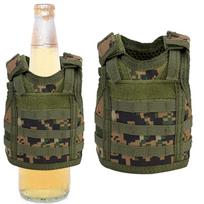 Beer Vest Mini Miniature Beverage Bottle Can Holder with Adjustable Straps(Jungle Digital)