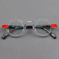 ALICIA New Small Size Eyeglasses Luxury Acetate Spectacle Fashion Retro Round Full Frame Optical Prescription Frames Man Woman skaidri